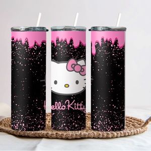 20 oz stainless steel tumbler. Hello kitty inspired.